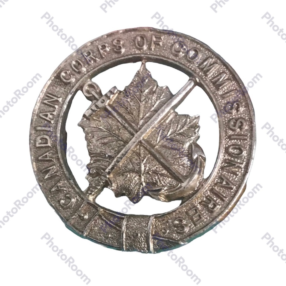 Modern Canadian Corps Of Commissionaires Cap Badge | Plastic